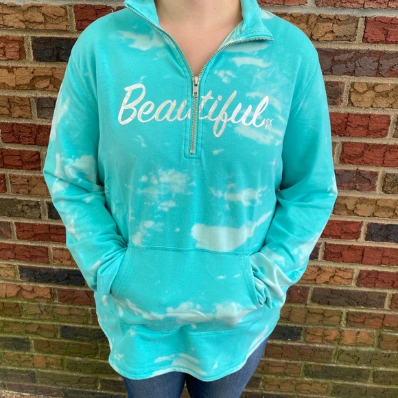 NY&company long sleeve pull over beautiful tie dye - Picture 3 of 11